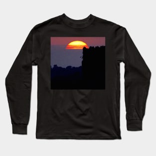 POLLUTION SUN SETS AT EAGLE TOWER Long Sleeve T-Shirt